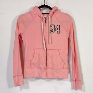 Y2K AEO Pink Zip Hoodie Cherry Hill Crew XS